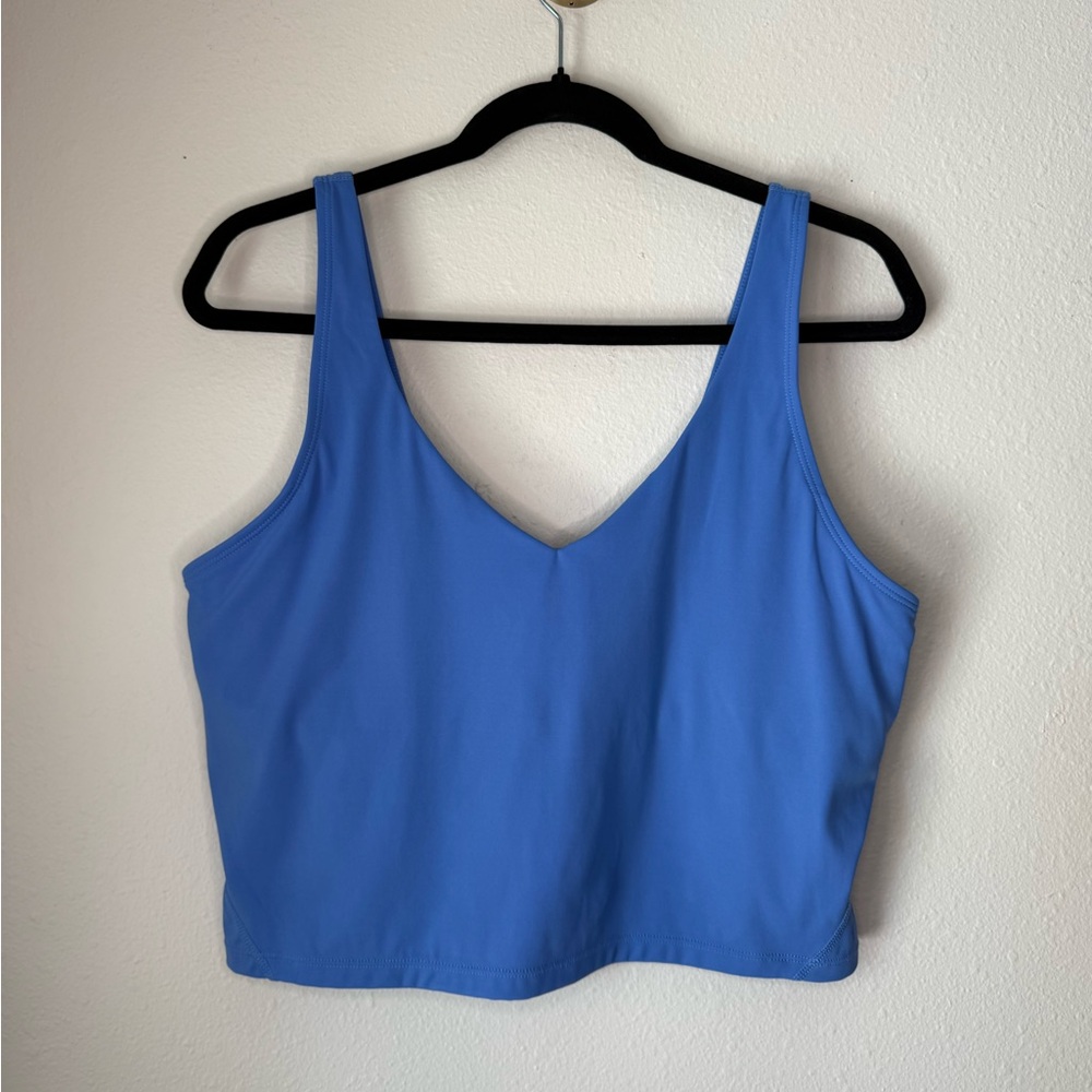 Blue Athletic Crop Tank Top size XL